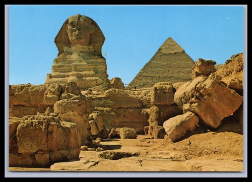 Ansichtskarte gizeh sphinx - ansichtskarte,