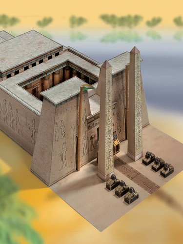 Tempel ägypten bastelbogen - tempel, in