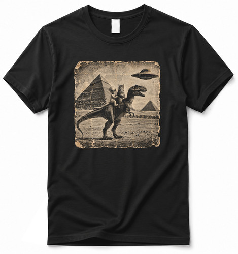 Shirt ufo alien katze rex - shirt,