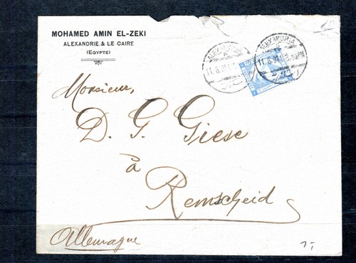 ägypten 1914 alexandria - 1914, brief