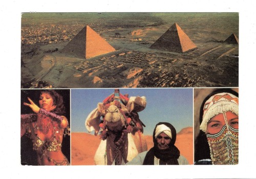 Ansichtskarte pyramiden von - ansichtskarte,