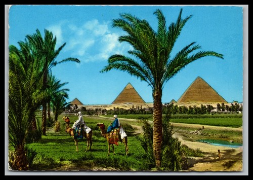 Ansichtskarte pyramiden von - pyramiden,